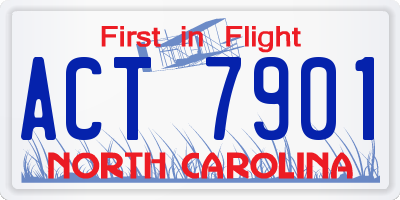 NC license plate ACT7901