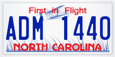 NC license plate ADM1440