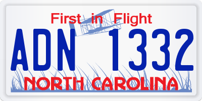 NC license plate ADN1332