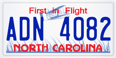 NC license plate ADN4082