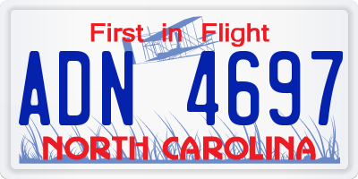 NC license plate ADN4697
