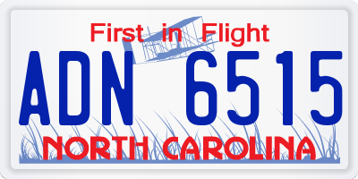 NC license plate ADN6515