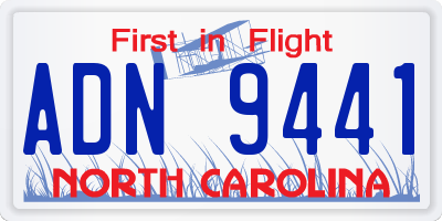 NC license plate ADN9441
