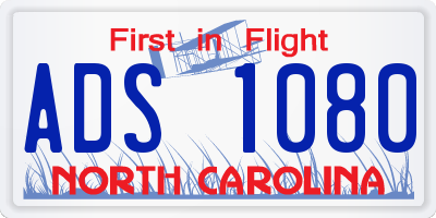 NC license plate ADS1080