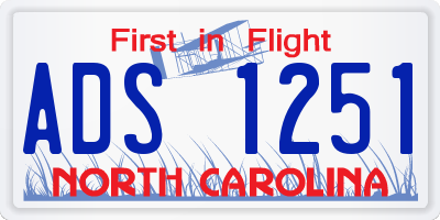 NC license plate ADS1251