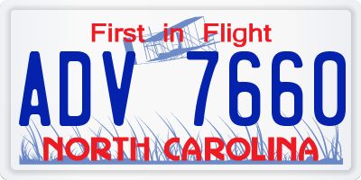 NC license plate ADV7660
