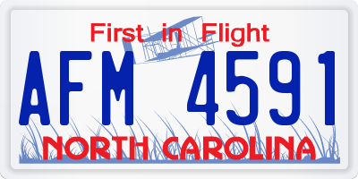 NC license plate AFM4591