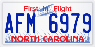 NC license plate AFM6979