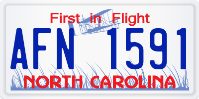 NC license plate AFN1591