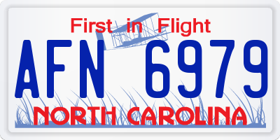 NC license plate AFN6979