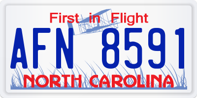 NC license plate AFN8591