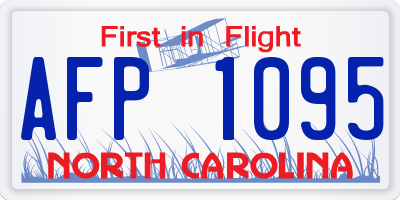 NC license plate AFP1095