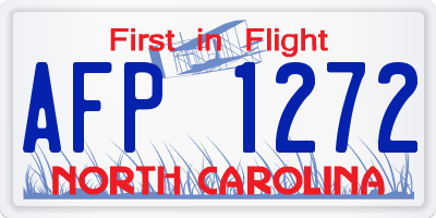 NC license plate AFP1272