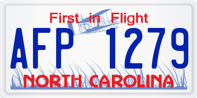 NC license plate AFP1279