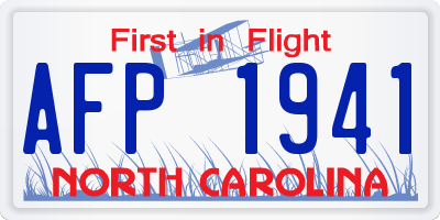 NC license plate AFP1941