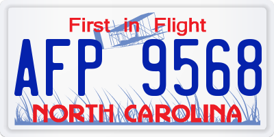 NC license plate AFP9568
