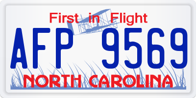 NC license plate AFP9569