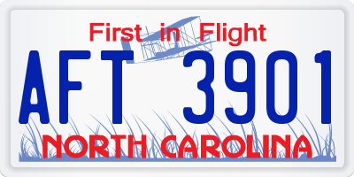 NC license plate AFT3901