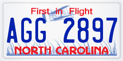 NC license plate AGG2897