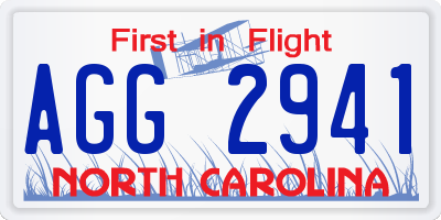 NC license plate AGG2941