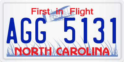 NC license plate AGG5131