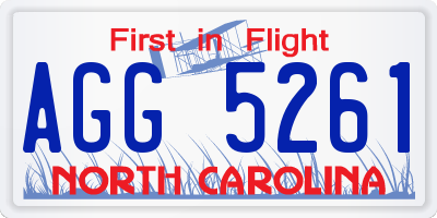 NC license plate AGG5261