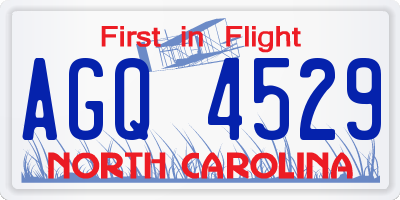 NC license plate AGQ4529