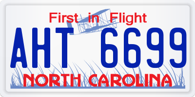 NC license plate AHT6699