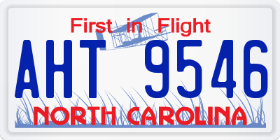 NC license plate AHT9546