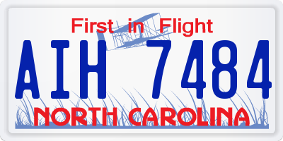 NC license plate AIH7484