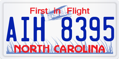 NC license plate AIH8395