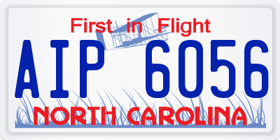 NC license plate AIP6056