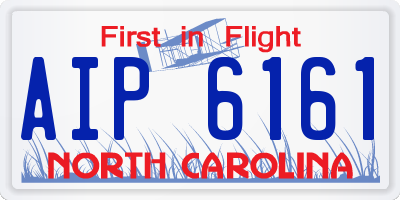 NC license plate AIP6161