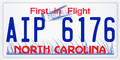 NC license plate AIP6176
