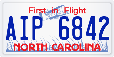NC license plate AIP6842