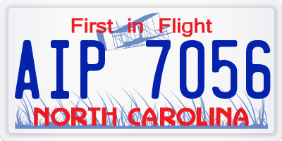 NC license plate AIP7056