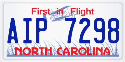 NC license plate AIP7298