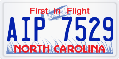 NC license plate AIP7529
