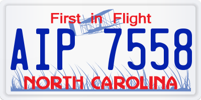 NC license plate AIP7558