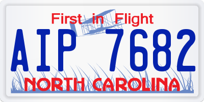 NC license plate AIP7682