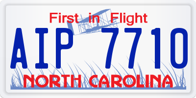NC license plate AIP7710