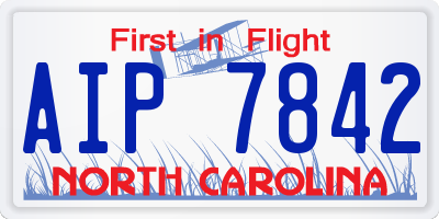 NC license plate AIP7842