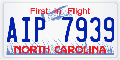 NC license plate AIP7939