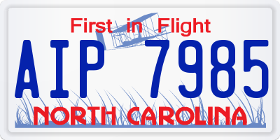 NC license plate AIP7985
