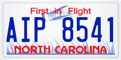 NC license plate AIP8541