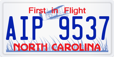 NC license plate AIP9537
