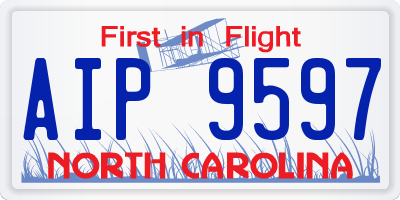 NC license plate AIP9597