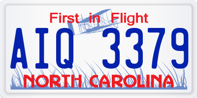 NC license plate AIQ3379