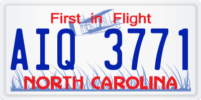 NC license plate AIQ3771