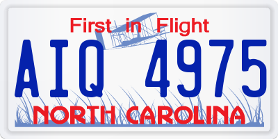 NC license plate AIQ4975